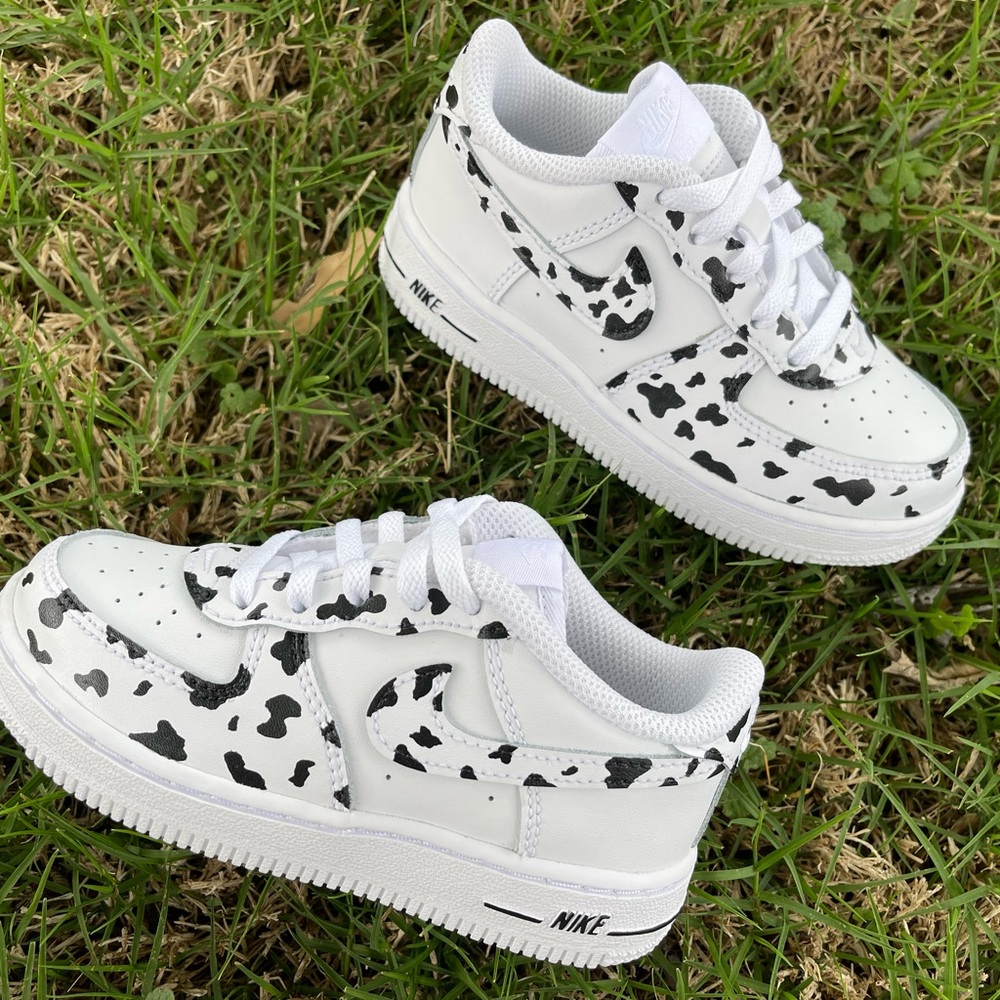 Cow Print TODDLER Air Force 1 Shoes